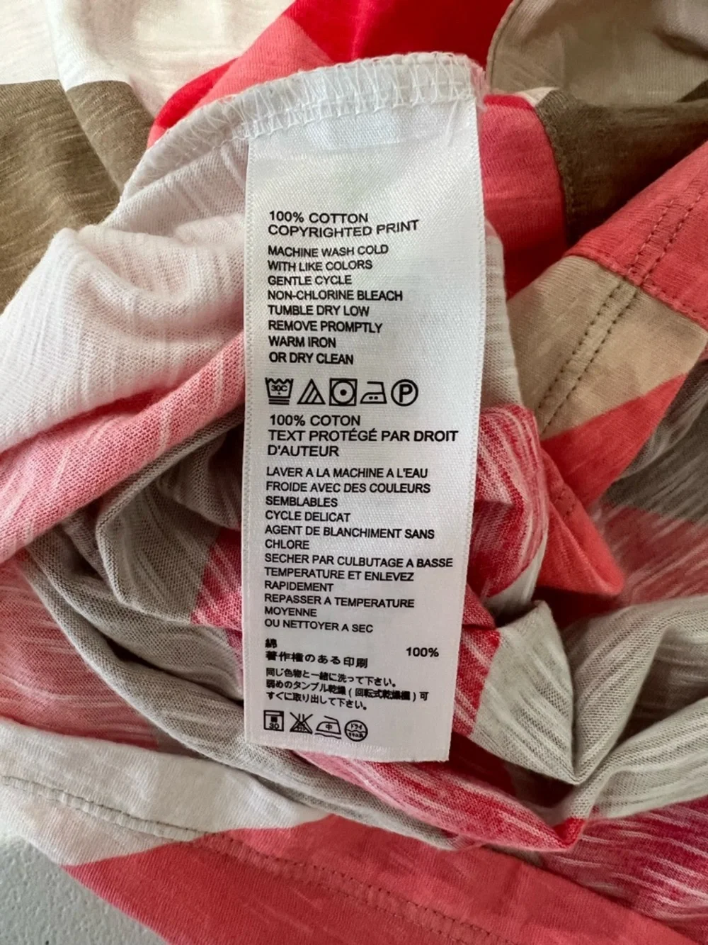 Tommy Bahama Summer dress with diagonal stripes and V-neck, size L - Picture 10 of 10